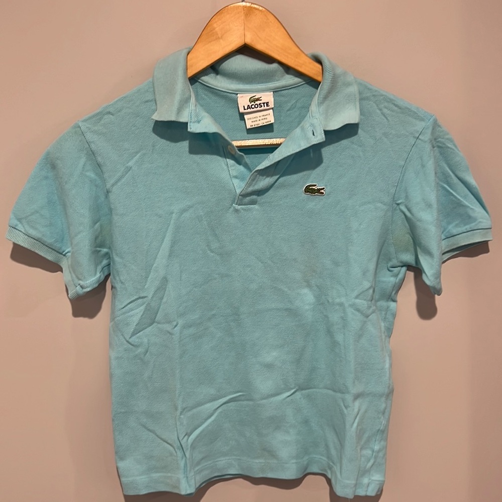 Kids Lacoste Aqua polo shirt